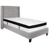 Flash Furniture Twin Platform Bed Set, Gray HG-BMF-41-GG